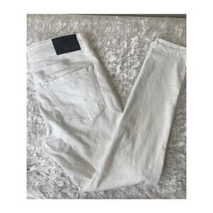 Express White Skinny Jeans Hyperstretch Sz 30 x 30 Ripped Mens